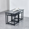 Vintage Bar Table and 2/4 Stools Set Industrial Breakfast Bar Table Dining Set
