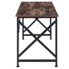 Vintage Industrial Style Metal Frame Wooden COmputer Desk Home Office PC Table