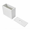Wooden White Crisp Finish Small Toilet Cleaning Product Storage Tidy Box Unit