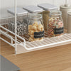 2 TIER KITCHEN CORNER PLATE RACK CUPBOARD ORGANISER STORAGE HOLDER CORNER STAND