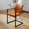 2 4 6x Faux Leather Dining Chairs Padded Seat High Back Kitchen Breakfast Chair