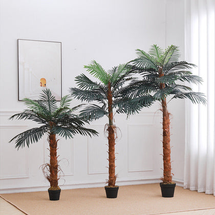 Artificial Palm Tree Realistic Tropical Potted Plant Home Office 100/120/150cm