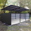 Mondeer 12 PCs Corrugated Roof Sheets Profile Galvanized Metal Roofing Carport
