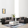 Modern 2, 3 Seater Grey Black Sofa Chair Armchair with Pillows Footstool Option