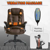 Reclining Faux Leather Office Swivel Computer Massage Chair Remote