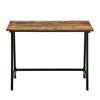 Vintage Chic Writing Desk Metal Wood Effect Industrial Laptop Table Office Unit