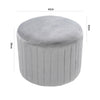 Velvet Round Ottoman Stool Pouffe Seat Stool Home Chair Footstool Bench Footrest