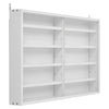 Modern Wooden Wall Display Cabinet Laminated Models Collections Storage Shelf