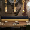 1M Ceiling Light Hanging Lamp Retro Vintage Rustic Hemp Rope Pendant Lights