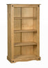 Corona Bookcase Pine Medium - Mexican Solid Wood Living Room