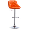 1xBar Stool Bar Chair Adjustable Breakfast Kitchen Stool Leather Swivel Gas Lift