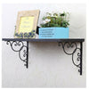 2PCS Wrought Iron Floral Decorative Countertop Brackets for Cafe