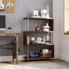 Bestier Industiral 4 Tier Bookshelf, Sturdy Book Case w/ Open Shelves Storage