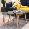Nest of 3 Side Lamp Coffee Tables Furniture Nested Tables Living Room Tea Tables