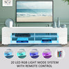 145cm High Gloss TV Stand Unit Cabinet LED Entertainment Media Storage Sideboard