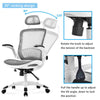 MESH OFFICE CHAIR HEIGHT ADJUSTABLE COMPUTER DESK HIGH BACK SWIVEL OFFICE CHAIR