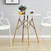 Modern Round Dining Coffee Study Table Desk Eiffel Style Lounge Office Shop Bar
