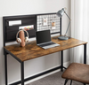 Industrial Computer Desk Large Storage Workstation Vintage Rustic Metal Office