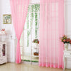 1/2pcs Pure Sheer Voile Window Screening Curtains Drape Panel Tulle Yarn Home UK