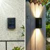 2PCS Super Bright LED Solar Powered Wall Lights Door Fence Outdoor Garden Lamp