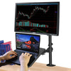 Monitor Mount and Laptop Stand Adjustable Arms 13-27" Screens VESA
