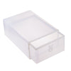 10 Foldable Clear Plastic Home Shoe Boxes Drawer Stackable Storage Organiser Box