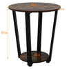 Retro Industrial Bar Table Kitchen Dining Table Coffee Table Wood Top Metal Base