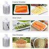 Manual Vegetable Slicer Cutter Multifunction Grater Food Chopper Machine 3 Blade