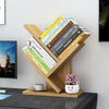 3/5Tier Wooden Tree Bookshelf Bookcase Display Storage Rack Holder Organizer UK