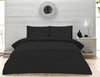 Plain Dyed Percale Duvet Quilt Cover Bedding Set Pillow Case Single Double King