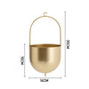 Wall Hanging Planter Flower Pot Metal Basket Bowl Decor Garden Indoor Black/Gold