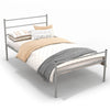 3FT Single Metal Bed Frame Heavy-duty Slatted Platform Bed Headboard & Footboard