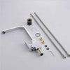 Modern Kitchen Sink Tap Chrome Monobloc Lever Swivel Square Mixer Taps Faucet