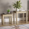 Pine Nest of Table Solid Wood Wax Set of 2 Coffee Side End Nesting Living Room