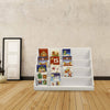 2PCS 4 Tiers shop Display Stand Counter Children Bookshelf Box Storage Book Rack