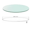 Clear Tempered Glass Round Table Top Protective Cover30-90cm Living Room Table