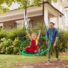 Net Hanging Swing Chair Kids Indoor Outdoor Play Equipment W/ Adjustable Ropes