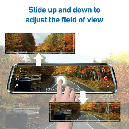 1440P Dual Lens Car DVR Dash Cam Video Camera Recorder Rearview Mirror 10