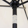 Patio Umbrella Parasol Sun Shade Garden Aluminium Cream White 2.7M