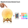 Rechargeable Moon Lamp Night Light Kids Dimmable LED Color Change 3D Dimmable