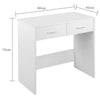 Computer Desk Compact Laptop PC Study Table Bedroom Dressing Table with Drawers