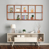 Wall Mounted 10 Cubes Organizer Wooden Floating Storage Display Shelf Cabinet