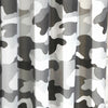 GREY ARMY CAMOUFLAGE CAMO FULLY LINED CURTAINS WITH TIE BACKS BOYS 66" x 72"
