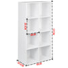 4/6/8 Tier Bookcase Shelving Display Storage Stand Shelf Unit Office Home MDF