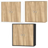 2 Tier Wooden Storage Cabinet Side Furniture Cupboard Bedroom Hallway Shelf Unit