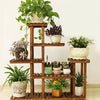 New Strong 5 Tier Wooden Plant Stand Garden Flowerpot Shelf Sturdy Display Decor