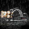 900000LM SUPER BRIGHT 5X T6 LED Headlamp Headlight Flashlight Head Torch Camping