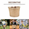 Lady and Kids Rattan Wicker Basket Woven Bike Bicycle Handlebar Natural Weaving