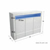 High Gloss Bed Sideboard Cupboard LED Buffet Door Cabinet with 2/3 Doors Storage