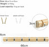 Wall Mounted Coat Rack 6 Wooden Door Hooks Hat Clothes Hanging Storage Racks UK